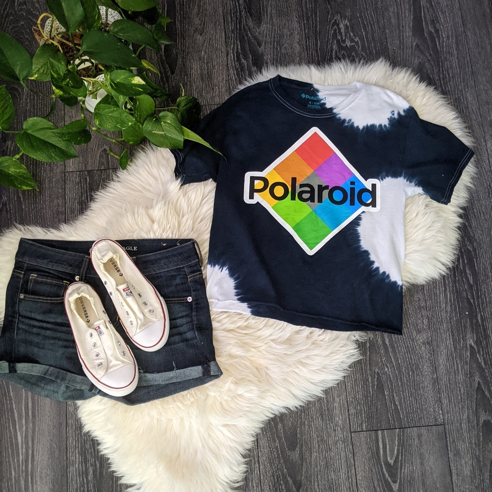 👕POLAROID - Tie-dye Cropped Tees
